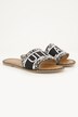 Sandaler, perleskrift, memoryskum, bredde H