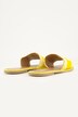 Sandalen, tekst van kraaltjes, traagschuim, wijdte H