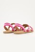Sandaler med remme, perlebroderi, memoryskum, bredde H