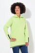 Pull camionneur en maille double-face, col zippé