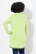 Pull camionneur en maille double-face, col zippé