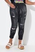 Jeans, smal passform, fargesprut, 5-lommer