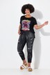 Jeans, smal passform, fargesprut, 5-lommer