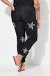 Jeans dal taglio dritto con stelle e cinque tasche
