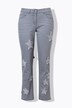 Jeans dal taglio dritto con stelle e cinque tasche