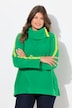 Fleece sweatshirt, stor krave, langærmet