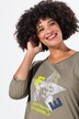 T-Shirt, glitter-stjerne, åben kant