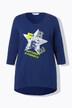 T-Shirt, glitter-stjerne, åben kant