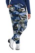 Cargo jogging kalhoty, maskáčové, flitry