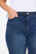 Mom jeans con taglio della gamba conico e cintura comfort
