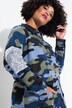 Camicia in felpa con camouflage e applicazioni di paillettes