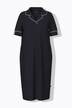 Lapel Collar Short Sleeve Nightgown