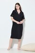 Lapel Collar Short Sleeve Nightgown