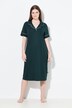 Chemise de nuit, col à revers et manches courtes, passepoils fantaisie