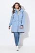 Parka técnica, capucha, cuello alzado, cremallera