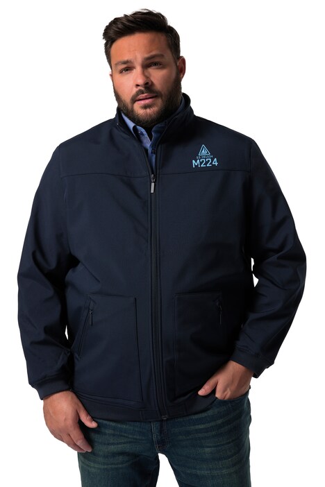Softshellová bunda Men+, stojáček, zip, do 8XL