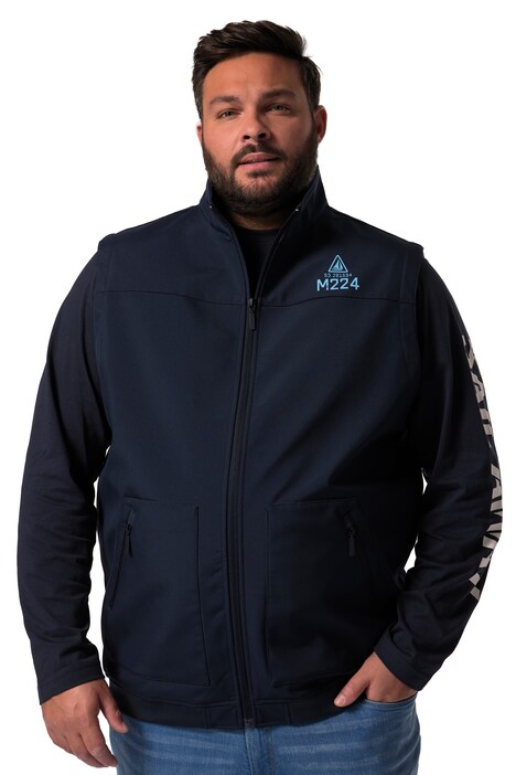Stoftshellová vesta Men+, stojáček, do 8XL