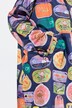 Funksjons-regnkappe, unisex, trykk, hette