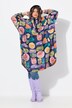 Funksjons-regnkappe, unisex, trykk, hette