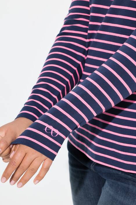 Ringelshirt, Langarm, Rundhalsausschnitt,