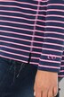 T-shirt rayé, manches longues et décolleté rond