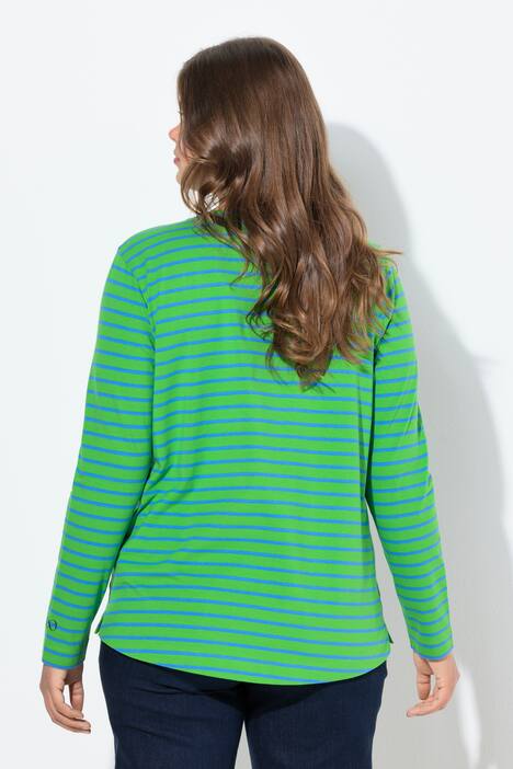 Ringelshirt, Langarm, Rundhalsausschnitt,