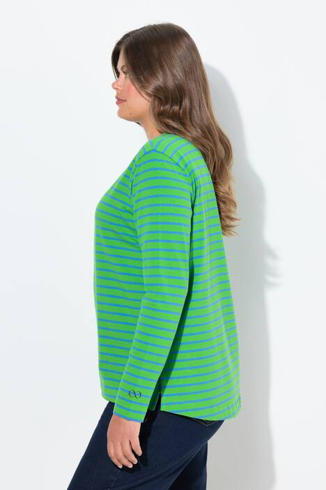 Ringelshirt, Langarm, Rundhalsausschnitt,