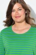 T-shirt rayé, manches longues et décolleté rond