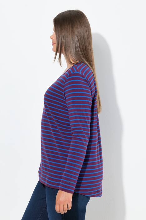 Ringelshirt, Langarm, Rundhalsausschnitt,
