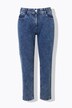 Boyfriend-jersey-jeans, vide ben, komfortlinning
