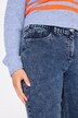 Boyfriend-jersey-jeans, vide ben, komfortlinning