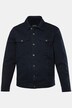 Men+ jeansjakke, kulørt denim, brystlommer, op til 8XL