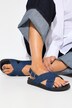 Denim sandalen, gekruiste bandjes, wijdte H
