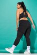 Leggings sportivi con shorts, taglio aderente e vita alta