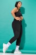 Leggings sportivi con shorts, taglio aderente e vita alta