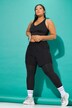 Leggings sportivi con shorts, taglio aderente e vita alta