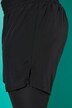 Leggings sportivi con shorts, taglio aderente e vita alta