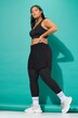 Leggings sportivi con shorts, taglio aderente e vita alta