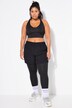 Leggings sportivi con shorts, taglio aderente e vita alta