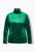 fluwelen shirt, opstaande kraag, slim, lange mouw