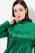 fluwelen shirt, opstaande kraag, slim, lange mouw