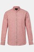 Chemise en lin mélangé JP 1880, manches longues et col Kent, coupe Modern Fit - jusqu'au 8 XL