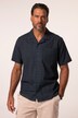 Hemd, Halbarm, Leinenoptik, floraler Print, Cuba-Kragen, Cuba Fit, bis 8 XL