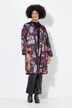 Kaftan, oversized, heldekkende trykk, satengfôr
