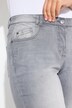 Jeans Mandy, weites, gerades Bein, Ziernaht