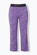 Pantalon Sienna à jambe droite, taille élastique et imprimé graphique