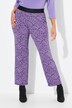 Pantalon Sienna à jambe droite, taille élastique et imprimé graphique