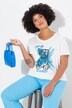 T-skjorte, boxy fit, teddymotiv, korte ermer