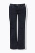 Jeans with wide legs and distressed details