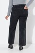 Jeans with wide legs and distressed details